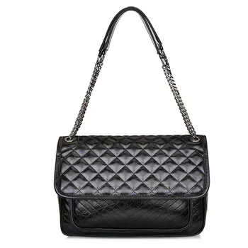 

New Chain Female Handbags Retro Postman Bags Fashion High Quality Large Capacity One Shoulder Slant Bag Ladies Large Bolsos