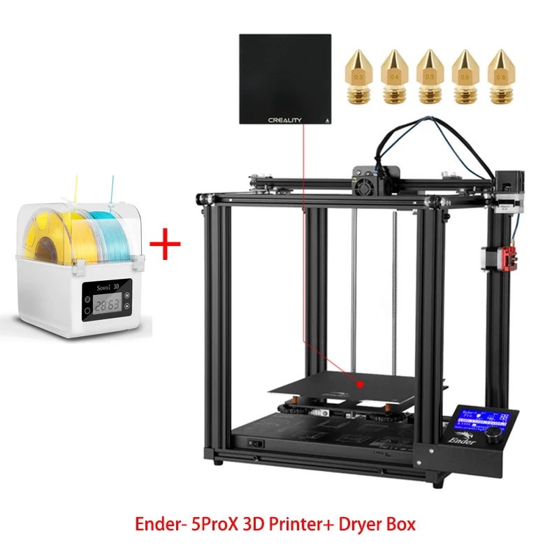 Creality Ender-5 Pro FDM 3D Printer with Silent Mainboard 2 Y-axis DIY 3D Printing Build Volume 220 x 220 x 300mm Extruder large 3d printer 3D Printers