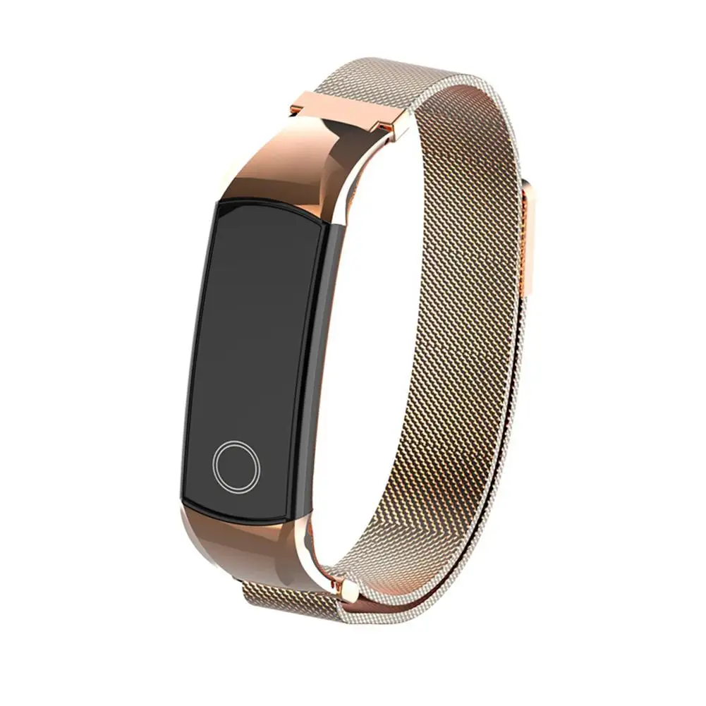 Миланская сталь браслет для huawei Honor Band 5 сменный Ремешок Браслет Для huawei Band 4 Смарт Браслет аксессуары - Цвет ремешка: Rose Gold