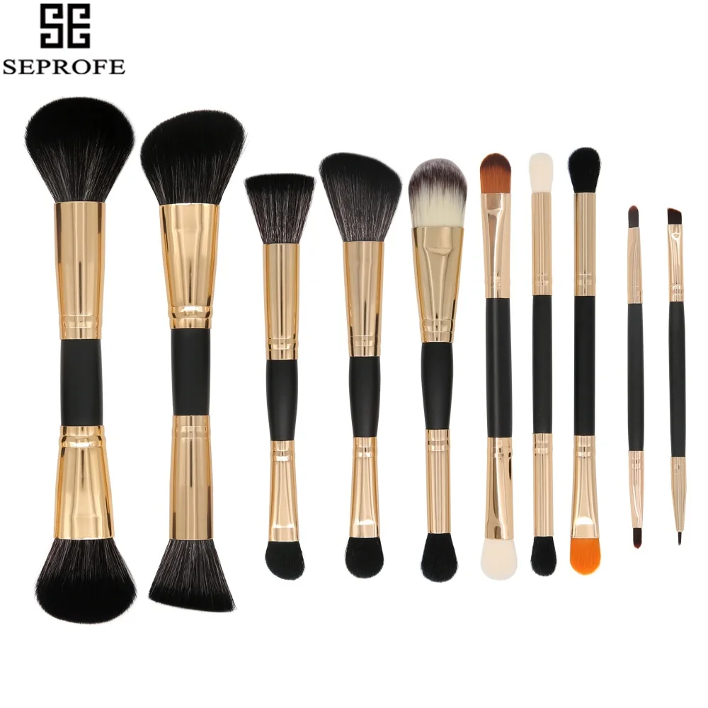 

1pc Makeup Brushes Double Ended Blending Eyebrow Eyeshadow Eyeline Concealer Blush Powder Lip Brush Make up Beauty Cosmetic Tool