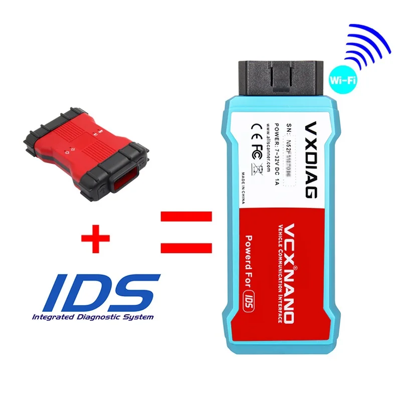 VXDIAG VCX Nano для Ford/Mazda 2 в 1 с IDS OBD OBD2 wifi автомобильный диагностический инструмент Поддержка автомобиля до года многоязычный - Цвет: for Ford Mazda wifi