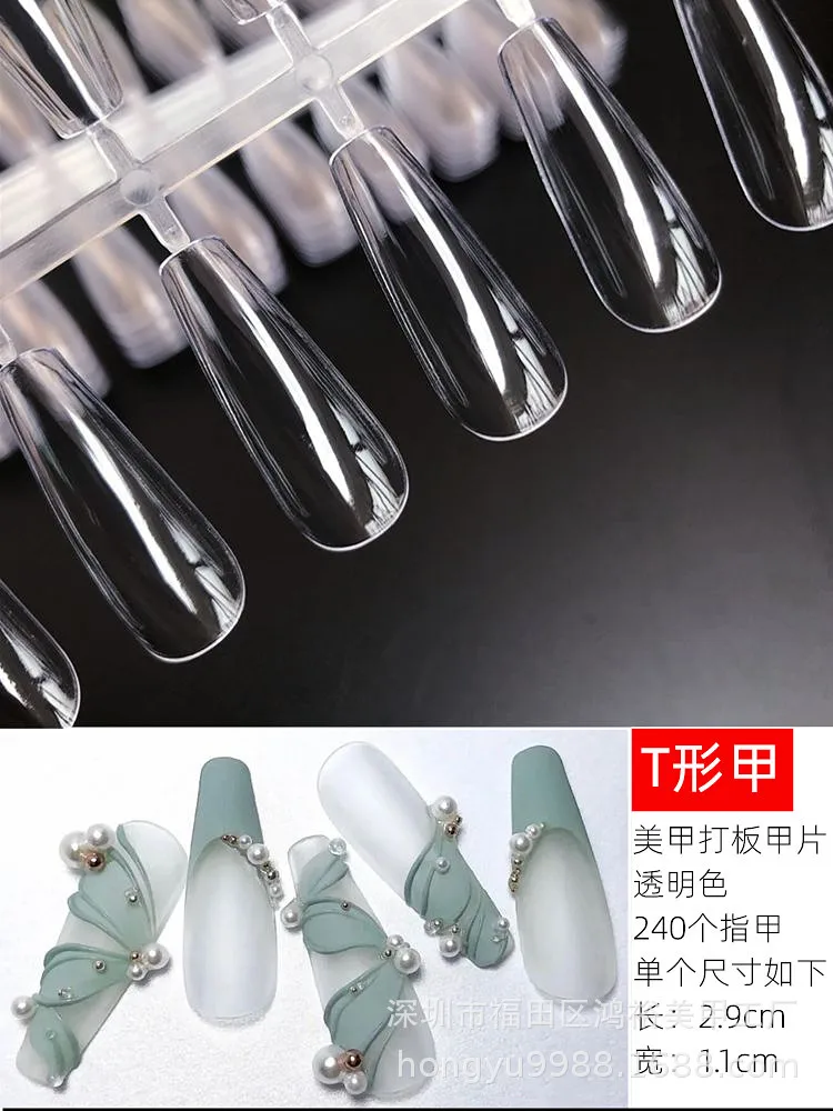 Acrylic Tabletop Acrylic Nail Art Display Irregular Board Transparent Nail Art Showing Holder, Acrylic Dust-proof Display Board