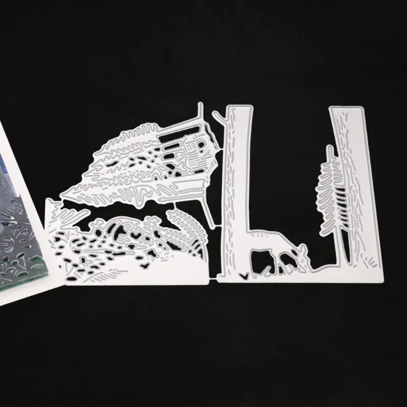 

Deer Drinking Water Metal Cutting Dies Stencil DIY Scrapbooking Album Stamp Paper Card Embossing Decor Craft