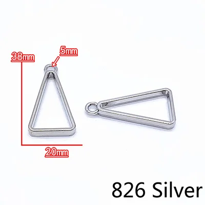 826Silver Meetee 10/30 шт металлический ползунок пряжки застежка-молния сумки кулон крючок DIY Чемодан одежды пулер ограничитель молнии аппаратных аксессуаров ZT016 - Цвет: 826Silver
