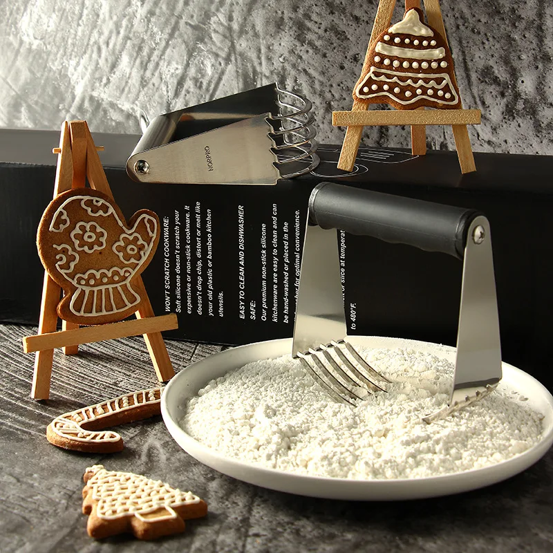 Baking Tool Stainless Steel Plastic Handle Cake Manually Bakery Powder