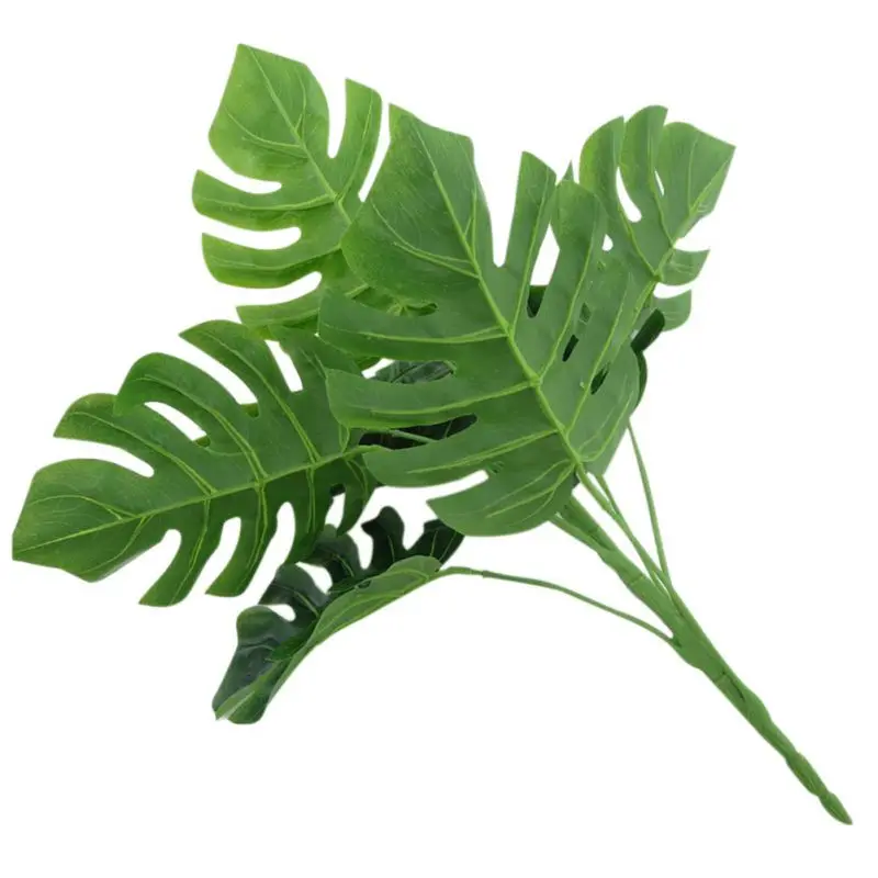 Nordic style 1Pc Monstera Office Home Artificial Plant High Simulation Fake Foliage LeafNew Qgnv