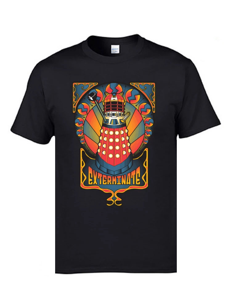 

Printed Top T-Shirts New Design Dalek Nouveau T Shirts 100% Cotton Men Tees Camisa Short Sleeve Tshirts Drop Shipping