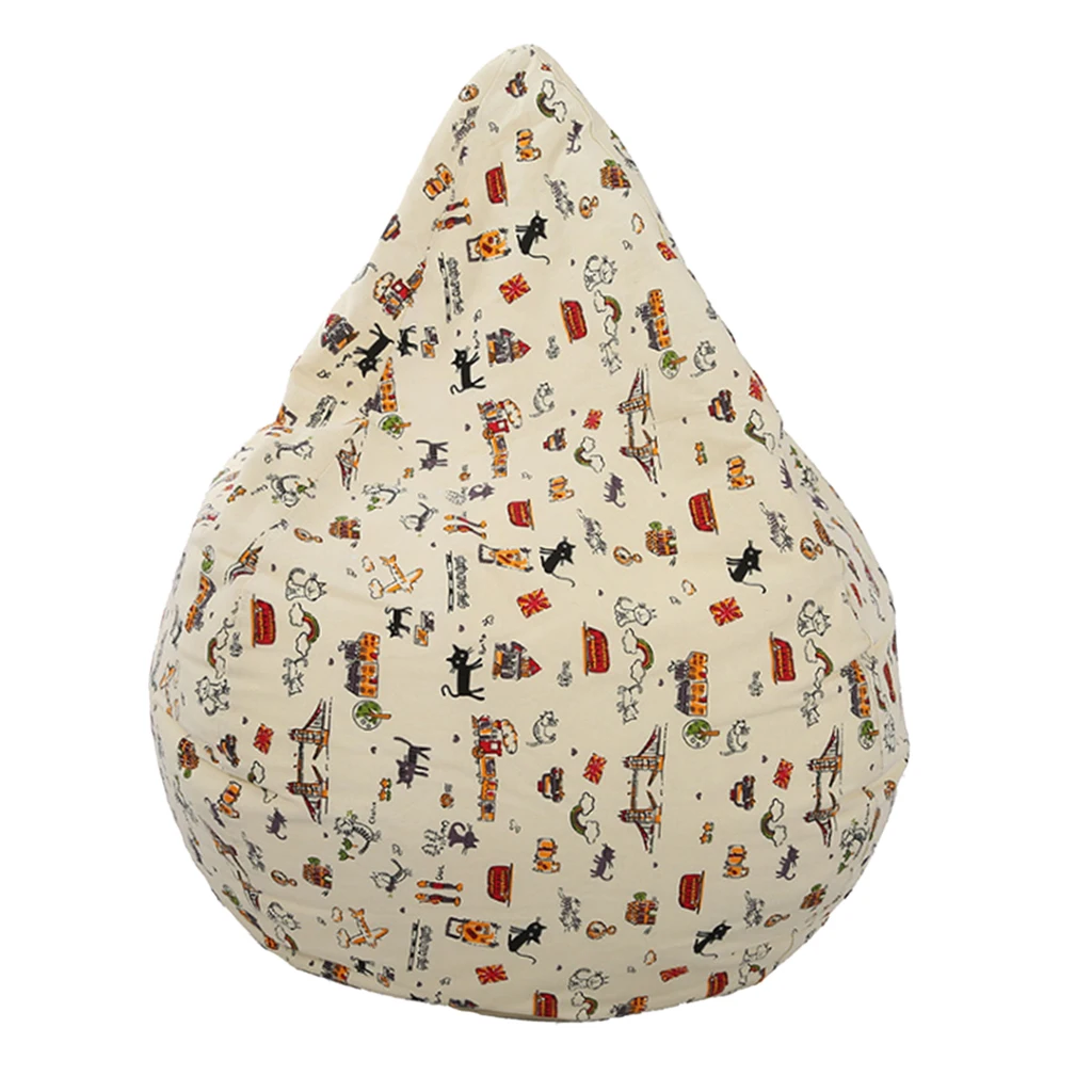 EXTRA LARGE Stuffed Animal Storage Bean Bag Chair Cover - for Toy Storage for Kids -  60x75cm