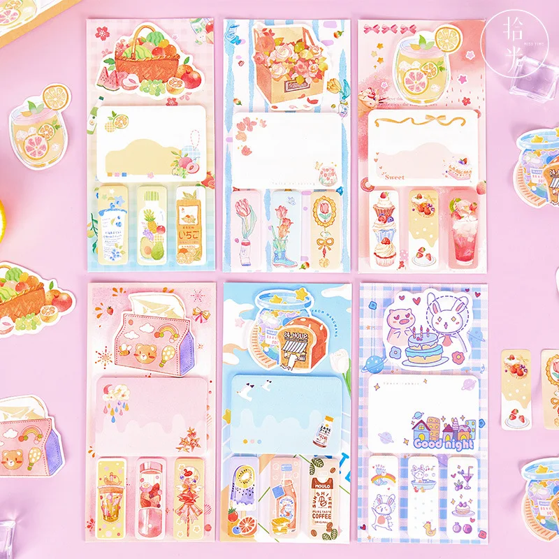 

Стикеры для заметок Kawaii, симпатичные, забавные, комбинированные серии, креативные, заводные, ручные, для учетных записей, для сообщений, стикеры для заметок
