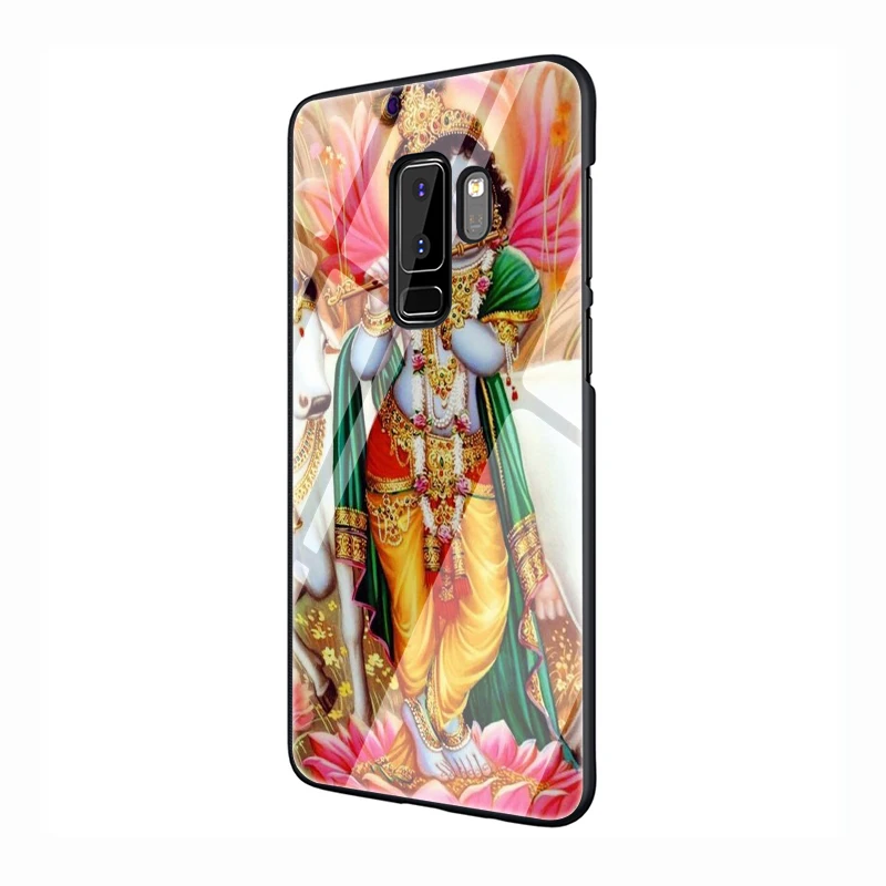 EWAU Бог Кришна закаленное Стекло чехол для телефона для samsung S7 край S8 S9 S10 Note 8, 9, 10, плюс A10 20 30 40 50 60 70 - Цвет: G8