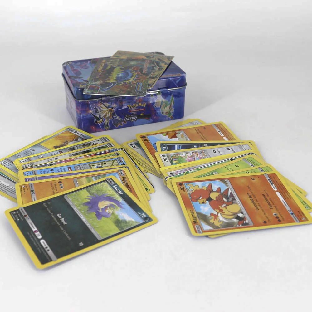 Takara Tomy Pokemon Card 42 шт. для детей, коллекция игрушек, металлические VIP золотые карты в коробке