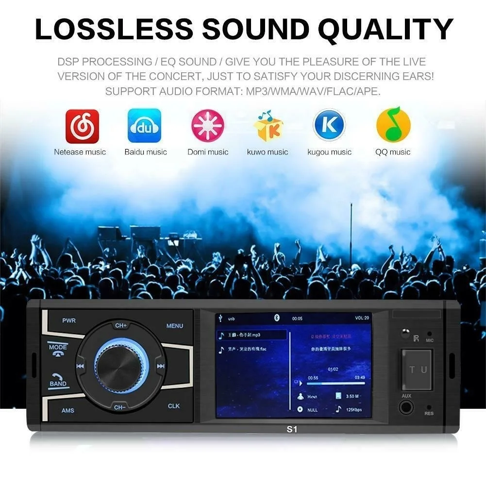 SWM S1 3,2 дюймов Экран Bluetooth стерео автомагнитолы FM радио USB разъём подачи внешнего сигнала AUX-in Авто Медиа MP3 плеер с Камера для парковки