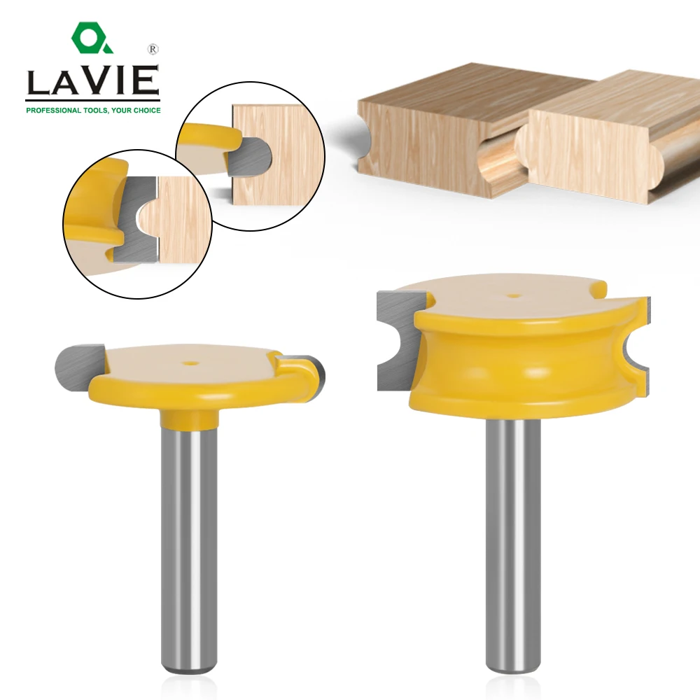 2 Pcs 8mm Shank Canoe Flute And Bead Router Bit Set Woodworking