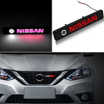

1pcs ABS Automobile Front Hood Grille LED Light Car Badge Lamp for Nissans Nismo X-trail Almera Qashqai Tiida Teana Car Gadgets