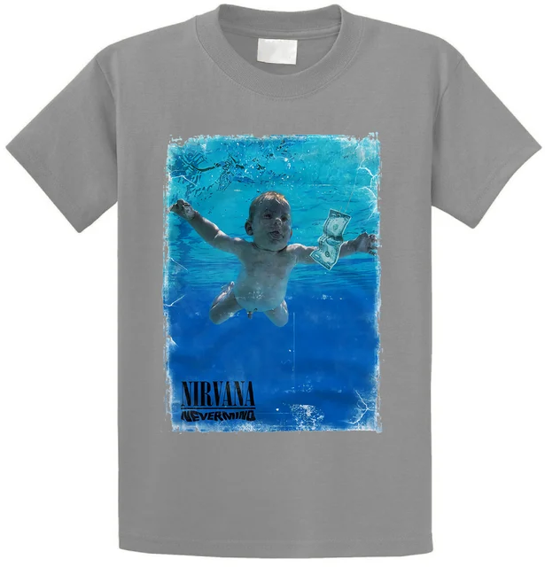 T Shirt Nirvana Nevermind Grunge Rock Retro Vintage In T Shirts