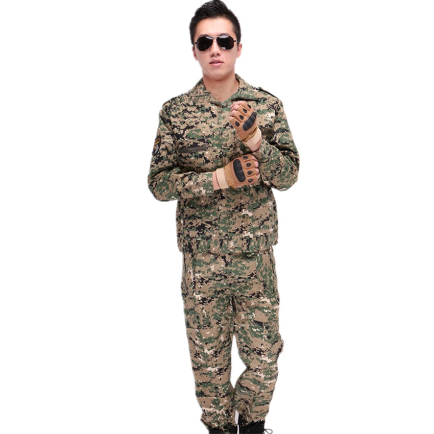 2020 Special Forces Army Clothing Men's Set Camouflage Military Uniform Tactical Long Sleeve Coat+P