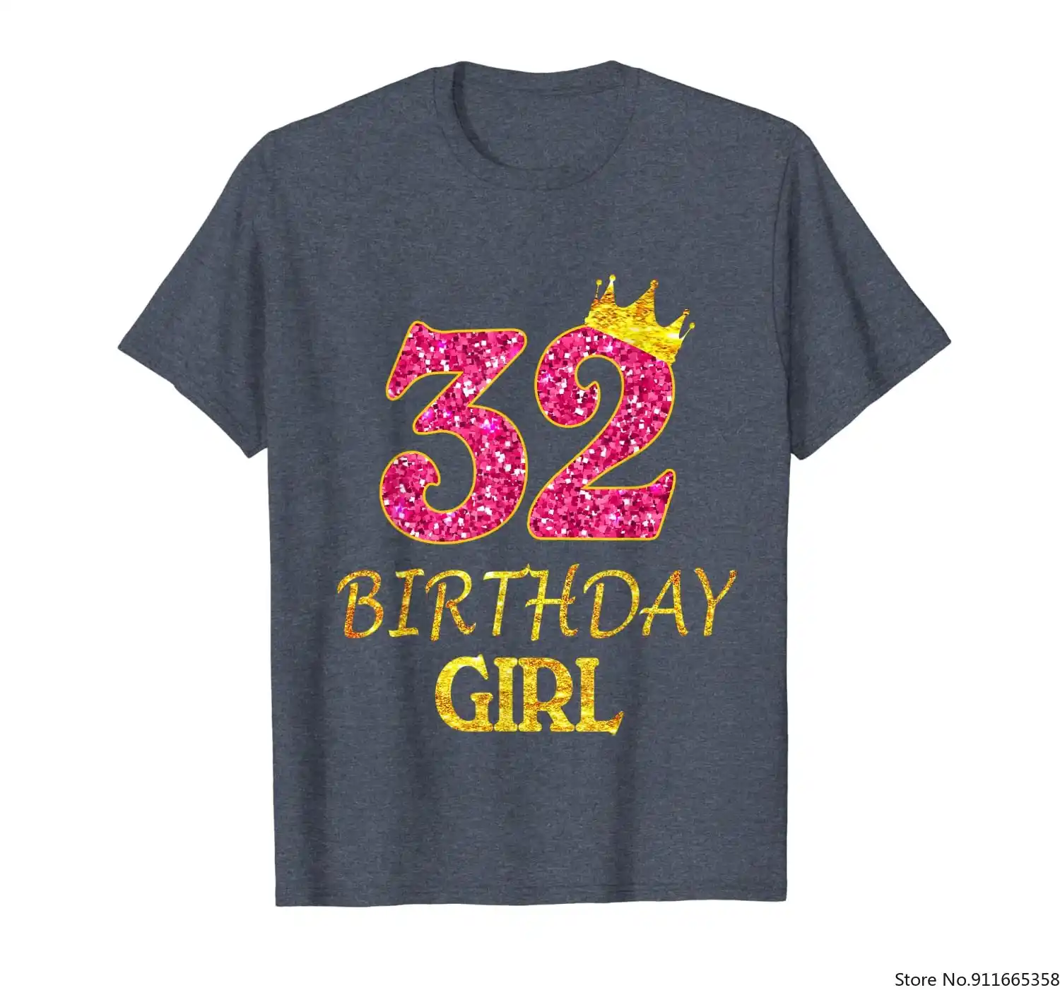 32nd誕生日の女の子プリンセスシャツ32歳32ndギフト T Shirts Aliexpress