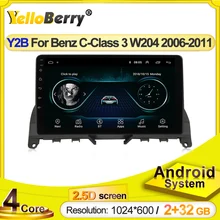 Hd 1024x600 android systerm multimídia gps navegação rádio do carro auto estéreo para mercedes benz c classe 3 w204 s204 2006 - 2011