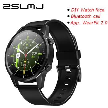 

Bluetooth Call Smart Watch Men 1.28inch Touch Custom Dial Fitness Tracker Sport Watch Heart Rate Bracelet VS L13 DT78 Smartwatch