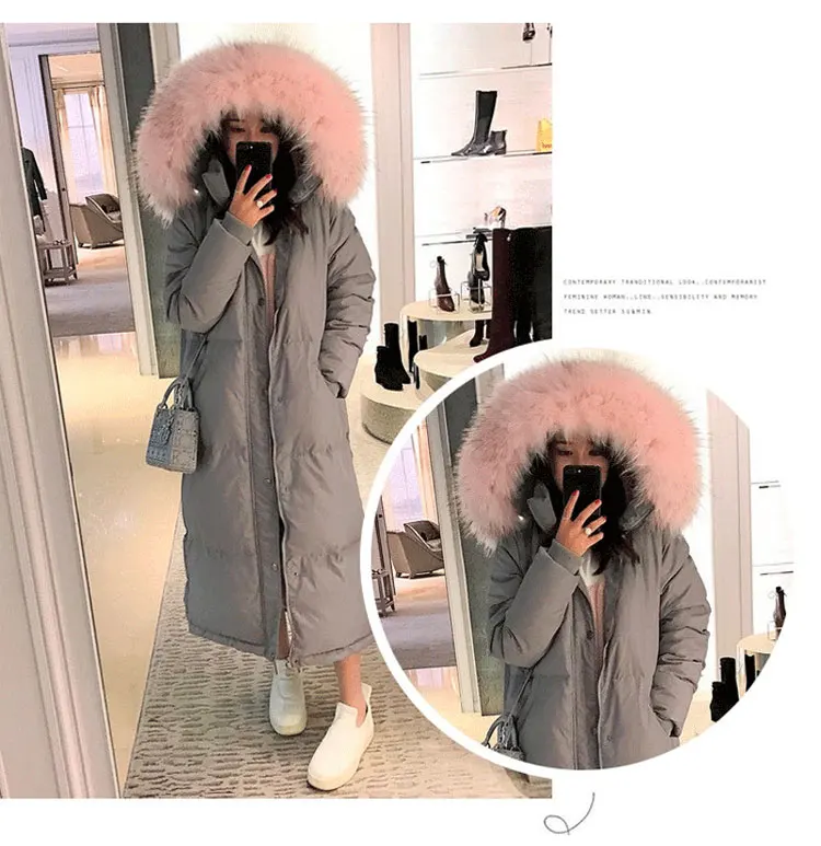 Корейское S-2XL размера плюс манто Femme Hiver Большие меховые толстовки повседневное хлопковое стеганое длинное пальто женская теплая парка Женское зимнее пальто