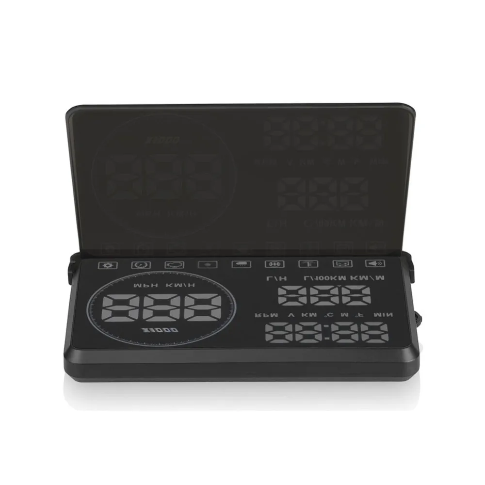 Горячая M9 HUD OBD II EOBD версия цифровой дисплей Универсальный Автомобиль Мотоцикл велосипед цифровой скорость gps Автомобильная электроника Аксессуары
