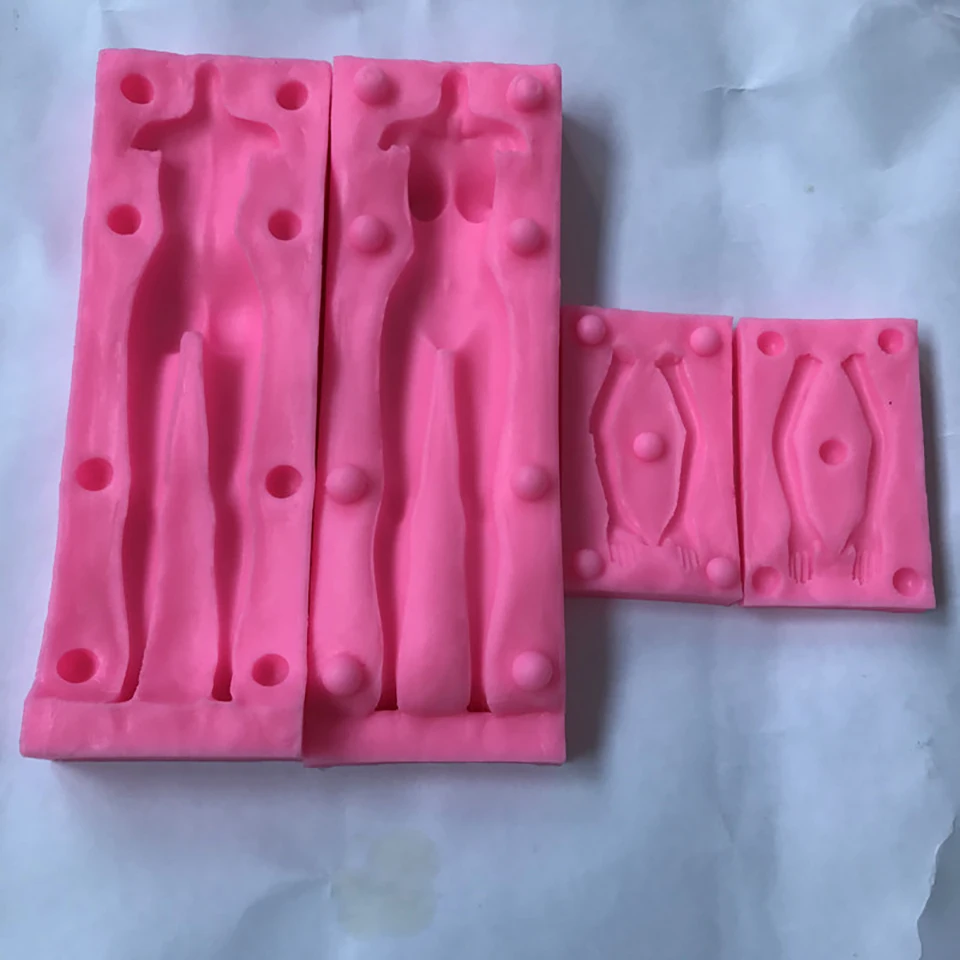 DIY форма манекен гипсовая кукла помадка формы штукатурка силикон для 3d ремесла Полимерная глина кондитерские изделия украшение для торта выпечки инструменты