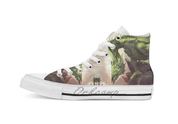 

Green Elder Dragon breathable Casual High Top lace-up Canvas shoes sneakers Drop shipping