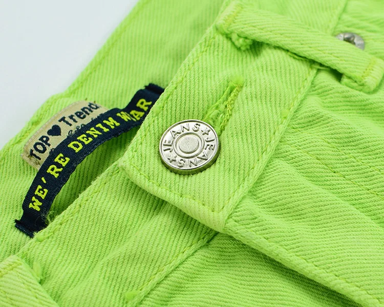 Sexy Casual Summer Green Long Pockets Jeans Shorts Women Fashion Low Waist Tassel Ripped Denim Shorts New Solid Color Hot Short (34)