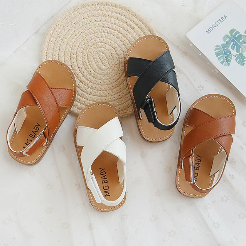 Летние детские сандалии для маленьких мальчиков пляжные обувь с мягкой подошвой