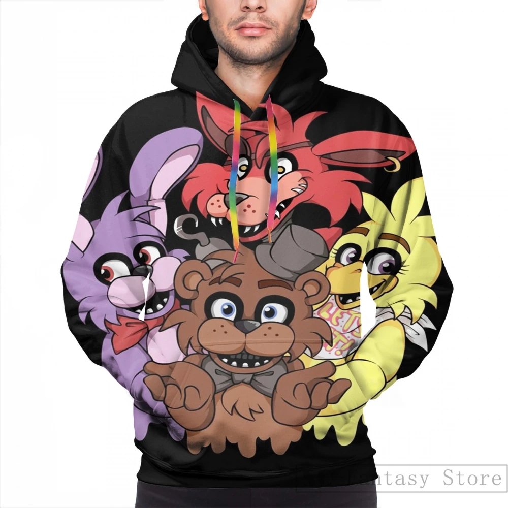 Men Мужские толстовки, свитшоты для женщин funny Five Nights at Freddys! Повседневная Толстовка с капюшоном и принтом - Цвет: Men