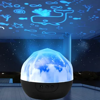 

Colorful Rotating Night Light Sky Star Projector Battery/USB LED Lamp for Children Kids Bedroom Lighting Romantic Birthday Gifts
