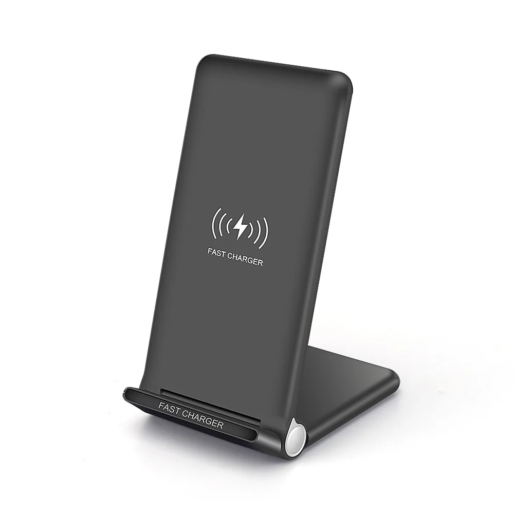 Черный DCAE 15 Вт Быстрое беспроводное зарядное устройство usb type c Складная 10 Вт Qi зарядная подставка для iPhone 11 Pro Max XS XR X 8 samsung S10 S9 S8 - Цвет: Черный