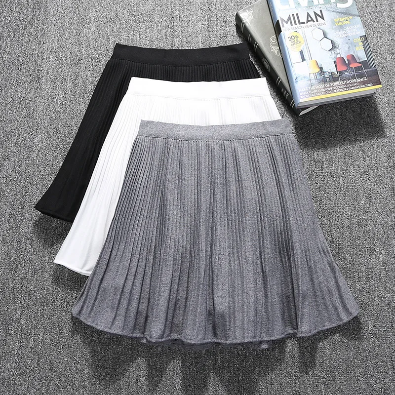

Pleated Skirt Short Skirt Women's 2019 Spring And Autumn New Style Korean Van High Waist Versatile Lotus Leaf Border Exposure El