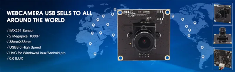 ELP Full HD 1080P низкое освещение цветной промышленный цифровой фотоаппарат USB 3,0 модуль камеры