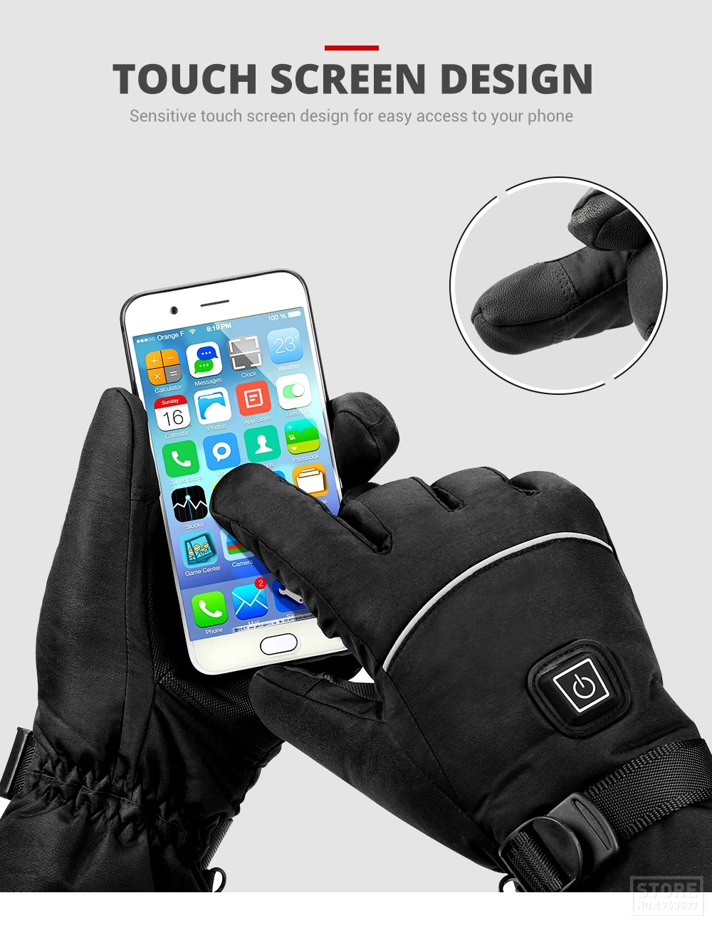 Зимние перчатки для велоспорта, водонепроницаемые, с подогревом, Guantes Ciclismo, сенсорный экран, на батарейках, велосипедные перчатки для гонок, верховой езды, лыжные перчатки