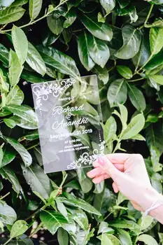 

Acrylic Wedding Invitation, Personalized Acrylic Invitation, Unique Wedding Invitation, Modern Wedding Invitation