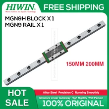 Free Shipping ZAV Mini UNI Mini 3d Printer Linear Rail Kit HIWIN MGN9 Linear Guide 150 200mm MGN9H Block