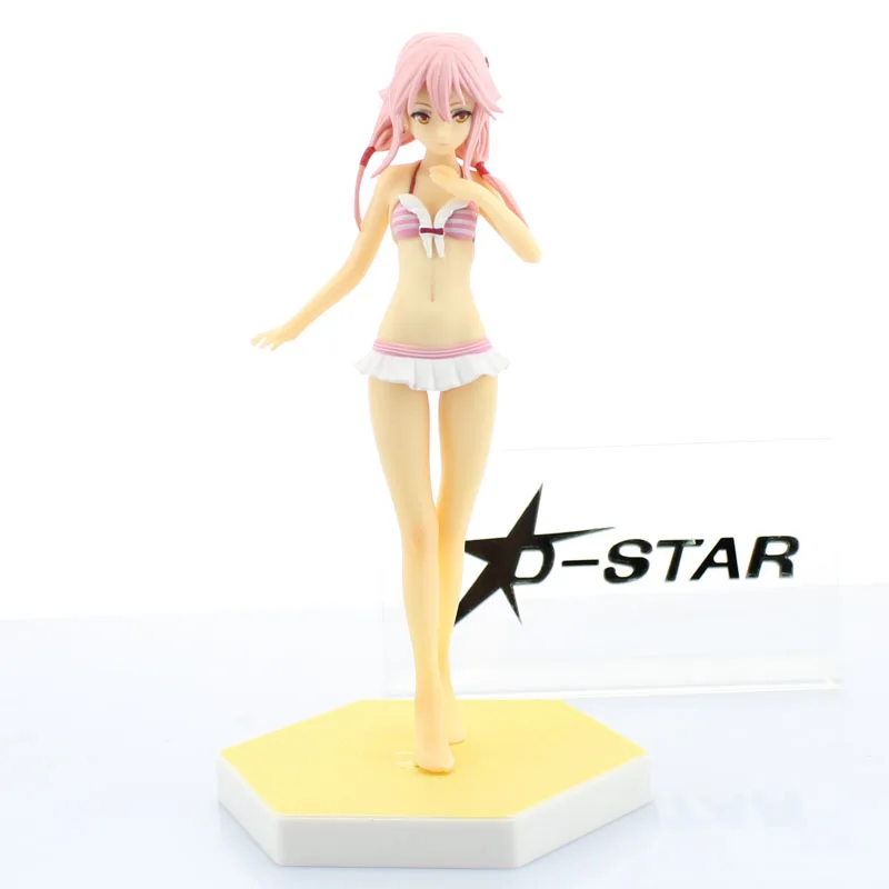 

Free Shipping 6.5" Guilty Crown Anime Inori Yuzuriha Bikini Wave Ver. no Box 16cm PVC Action Figure Model Doll Toys Gift