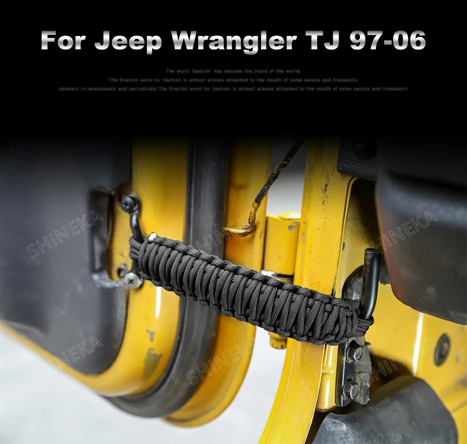 Натяжные ремни для Jeep Wrangler TJ 1997-2006 Передняя и задняя дверь Регулируемый ограничительный защитный ремень для Jeep Wrangler