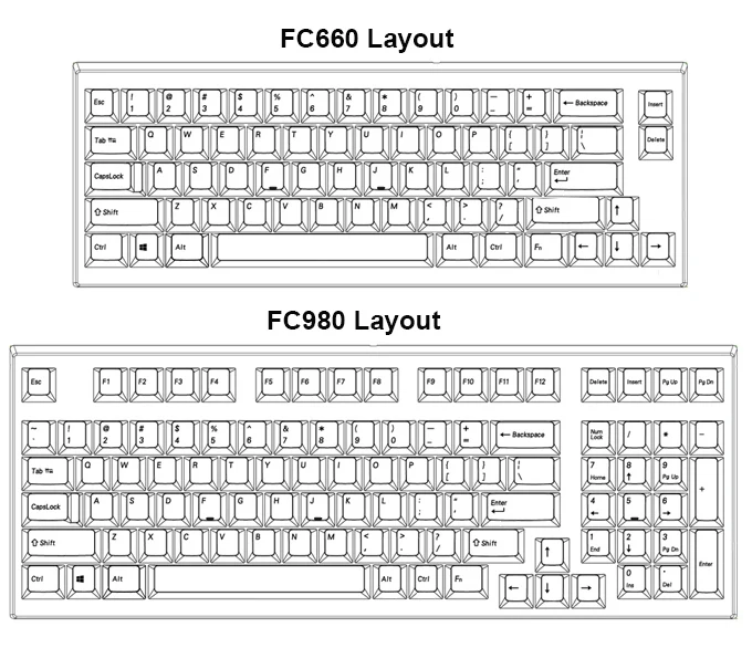 FC660 FC980M колпачки синий темно-серый светильник-серый OEM PBT лазерная гравировка для Cherry MX переключатели механических клавиатуры