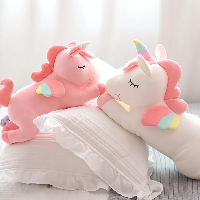 40 см/50 см/60 см/80 cmUnicorn игрушки мягкие чучело и плюшевые игрушки плюшевые единорог лошадка с куклой дети куклы для детей подарок дешевые игрушки