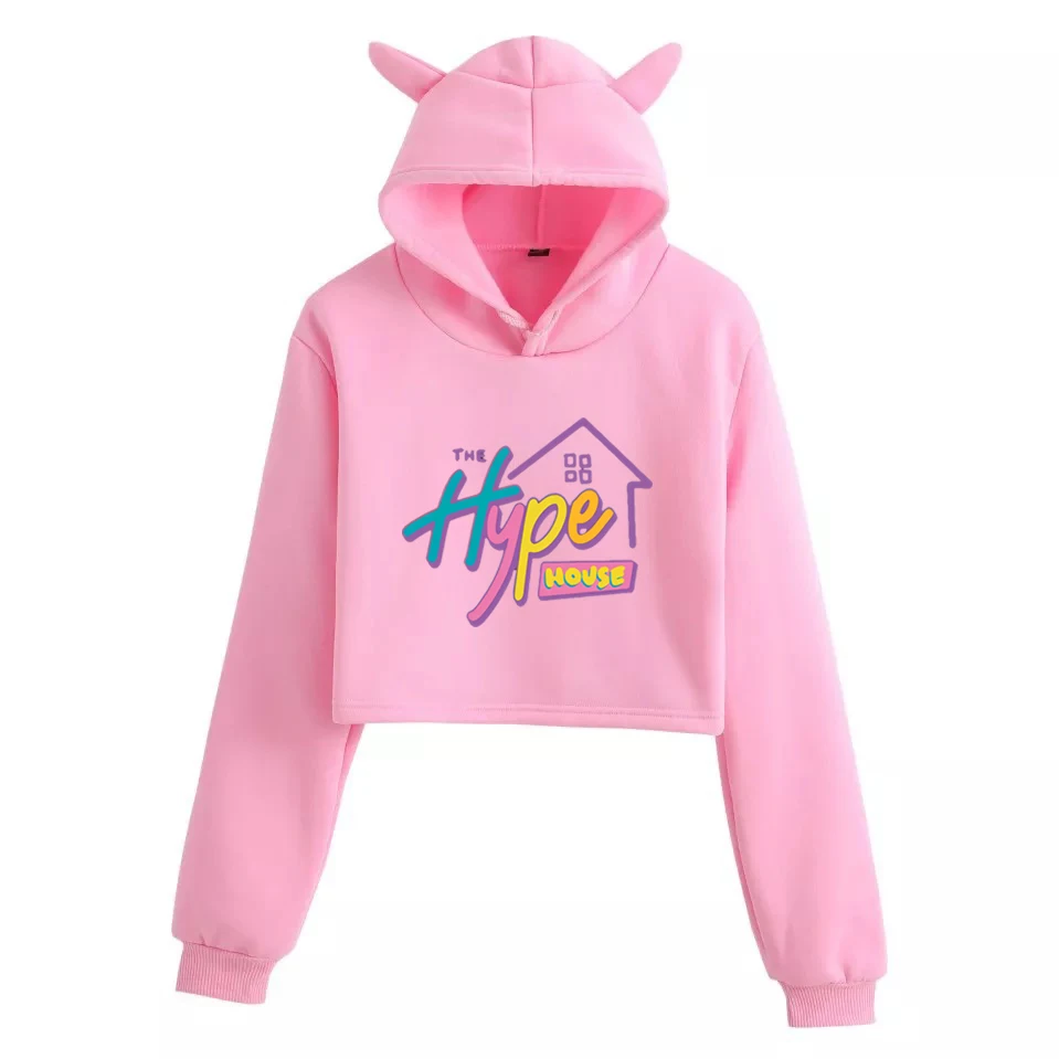 

The Hype House Hoodie Sweatshirts Women Charli D'Amelio Print Hoodie Addison Rae Unisex Turtleneck Sweatshirts