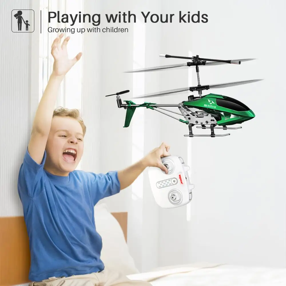  New Arrival SYMA RC Helicopter S107H-E With Hover Function 3.5CH Present flying toys For Boys Child