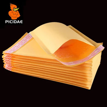 

Bubble Protection Waterproof Buffer Anti-fall Pe Packaging Bag Kraft Paper Yellow Logistics Courier Package Envelope Poly Mail