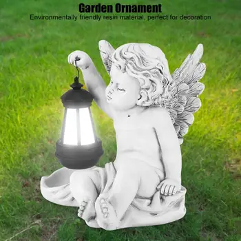 

Path Simulation Resin Angel Statue Solar Powered Decorative Light Landscape Lawn Ornament Decor Garden Lights Garden Ornament