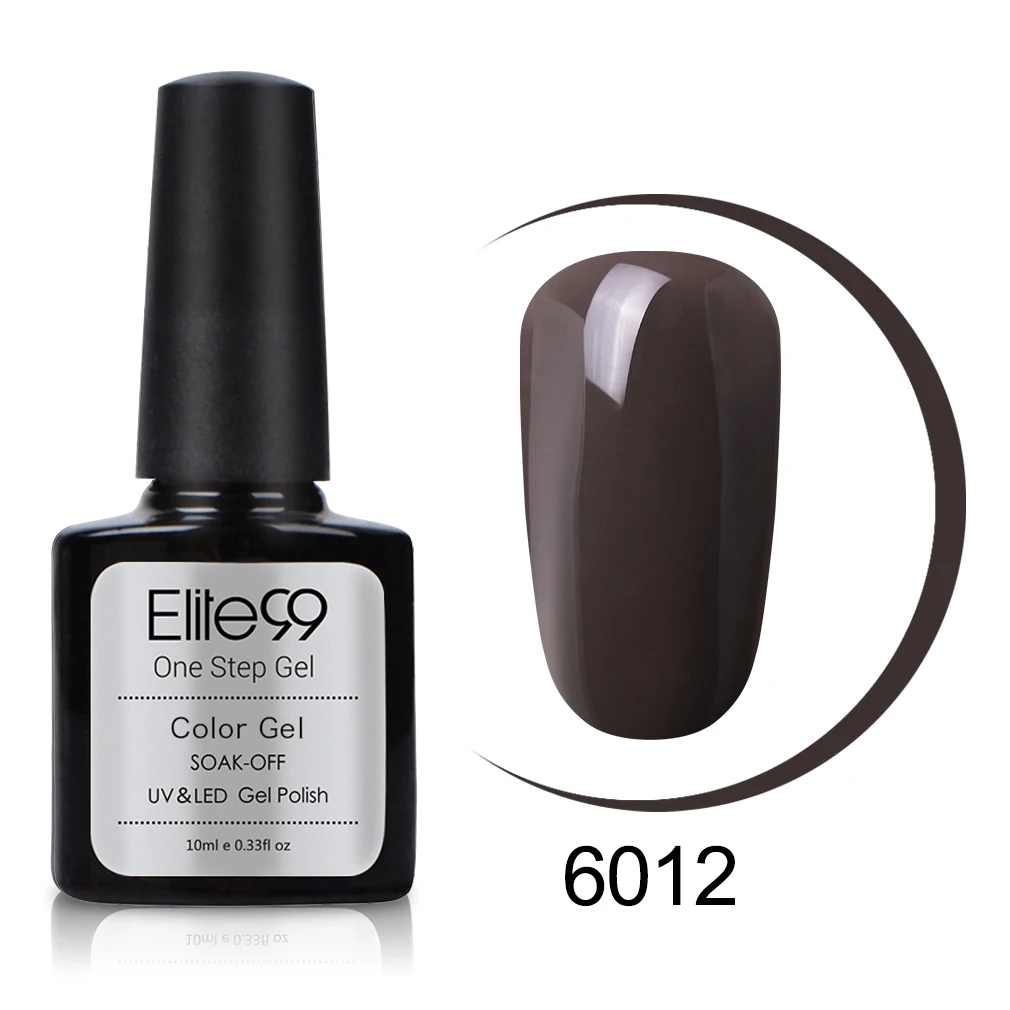 Elite99 10 мл один лак для ногтей 3 в 1 нет необходимости Топ база пальто чистый цвет гель лак полу Перманентный лак для ногтей УФ Гель-лак для ногтей - Цвет: 6012