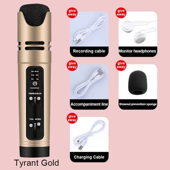 

2020 New Portable Bluetooth Karaoke Microphone Wireless Professional Speaker Home KTV Handheld Microphone