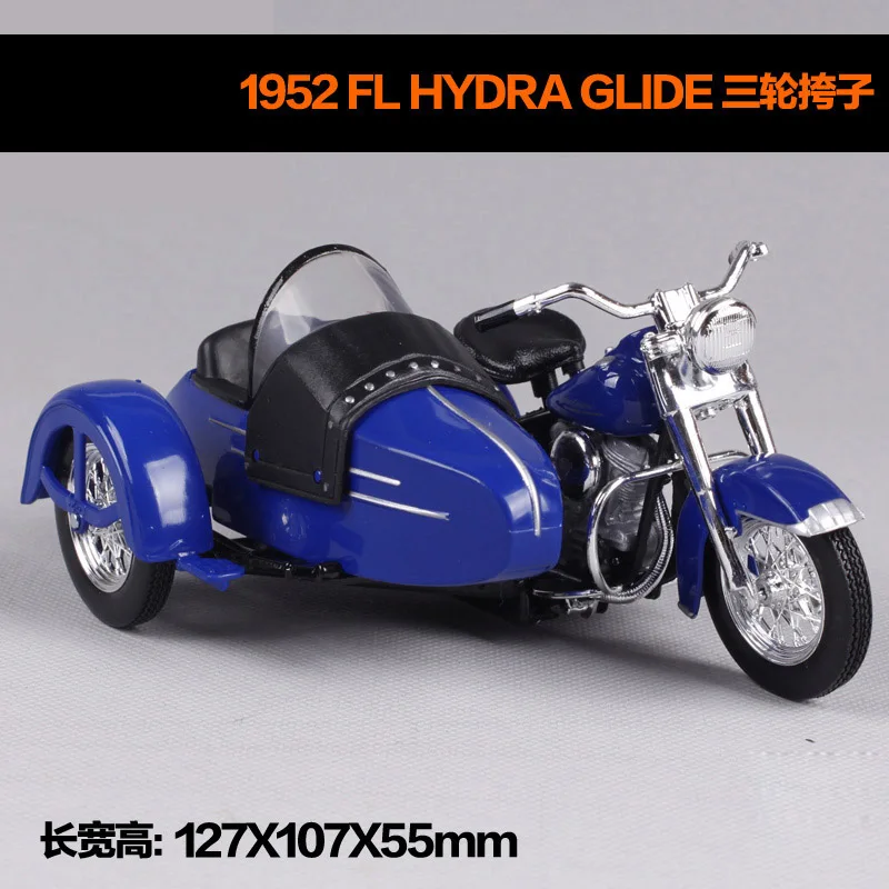 Maisto 1:18 Harley Davidson мотоциклетная коляска металлическая модель игрушки для детей подарок на день рождения Коллекция игрушек