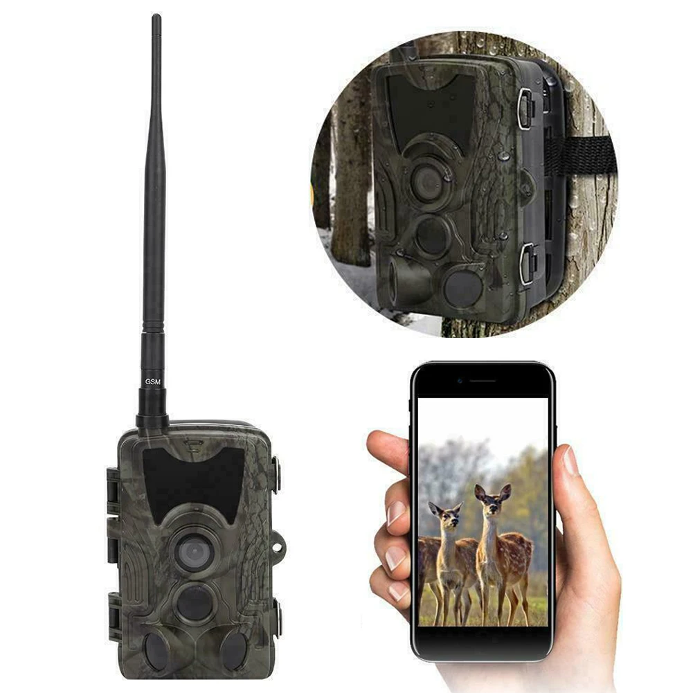 Wireless Trail Wildlife Camera 2G MMS SMS SMTP 20MP 1080P Night Vision Cellular Mobile Hunting Cameras HC801M Metal Case hunting trail camera trail camera