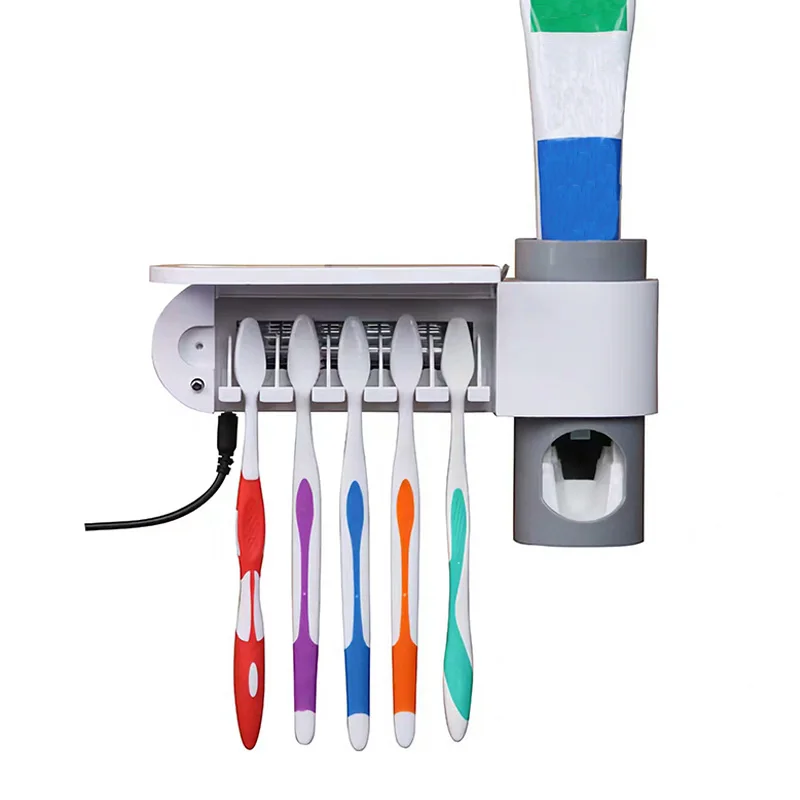 Skup Sterylizator szczoteczki do zębów antybakteryjny UV światło ultrafioletowe automatyczny dozownik pasty do zębów szczoteczki do zębów do czyszczenia dostaw łazienka